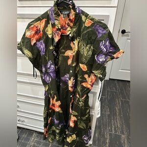 Ralph Lauren Floral Dress - Green, Orange, Purple